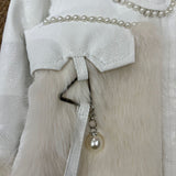 2-8T Kid Girl Outerwear Faux Fur Stylish Thickened Winter Cotton Jacket Coats