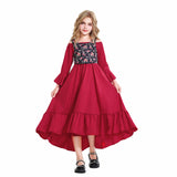 4-12T Kid Girls Medieval Victorian Renaissance Ruffle Dresses