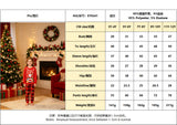 Family Matching Christmas Loungewear Parent-child Long-sleeved Pajamas 2 Pcs Set