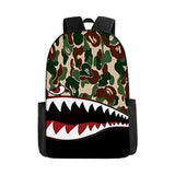 Kid Shark Digital Printing Cartoon Anime Backpack Bags