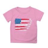 Kid Girl Boy 250th Anniversary Independence Day Printed Comfortable Casual T-Shirt