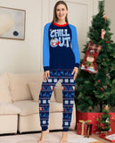 Family Matching Snowman Letters Christmas Parent-child Printed Loungewear Pajamas