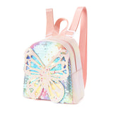 Cute Butterfly Fashion Backpack Mini Waterproof Sequin School Bag