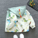 Children's Clothing Boys' Spring Clothing Little Dinosaur Jacket Boys' Foreign Style Tide Hooded