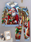 TEMU's New Christmas Children's Hooded Sweater Set 2 Pieces