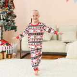 Family Matching Parent-child Loungewear Christmas Plaid Splicing Pajamas