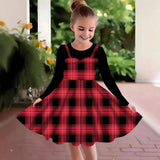 2-10T Kid Girl Fake Personalized Long-sleeved Swing Fashion Trend Dresses