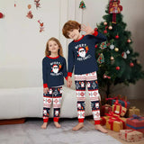 Family Matching Christmas Parent-child Santa Claus Snowflake Letter Print Loungewear Pajamas