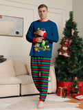 Family Matching Christmas Parent-child Dinosaur Letter Printing Loungewear Pajamas