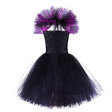 New Masquerade Queen Witch Show Tutu Dress Girls Dress Halloween Children's Costume