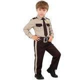 3-8T Kids Boy Police Uniform Suit Halloween Cosplay Costume
