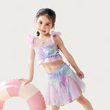 Kid Baby Girls Mermaid Swimsuit Cute Fishtail Performance Swimwear