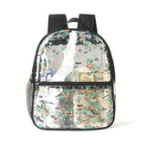 Transparent Backpack Waterproof PVC Student School Bag Transparent Backpack