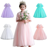 Kid Girl Lace Wedding Fluffy Flower Princess Dresses