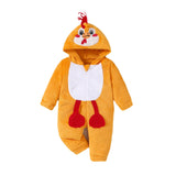 Baby Toddler Thanksgiving Autumn Cute Turkey Jumpsuit Rompers