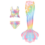 Kid Girl Mermaid Swimsuit Fish Tail Show Bikini Swimsuit