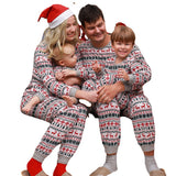 Family Matching European American Christmas Parent-Child Home Pajamas