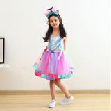 Kid Baby Girl Princess Mermaid Bow Tutu Dresses