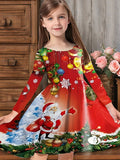 Girls Dress Romantic Color Playful Cartoon Cute Girls Dress