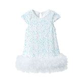 1-8T Kid Girl Sequined Tutu Skirt Mesh Dress