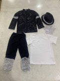 Halloween Costume Michael Jackson Costume Stage Sequins MJ Costume