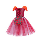 Halloween Children Witches Are Also Crazy Fluffy Yarn Skirt Cross-border New Masquerade Party