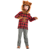 4-16T Kid Boy Girl Halloween Werewolf Animal Suit 2 Pcs Set