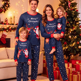 Family Matching Christmas Parent-child Loungewear Round Neck Fashion Pajamas