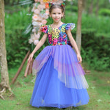 Kid Girl Halloween Long Masquerade Dresses