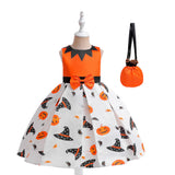 Halloween Dress Pumpkin Witch Cos Cartoon Dress Festival Costume