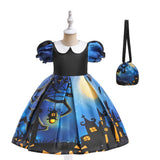 Halloween Dress Pumpkin Witch Cos Cartoon Dress Festival Costume