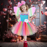 Kid Baby Girl Princess Festival Sequin Mesh Fluffy Dance Dress