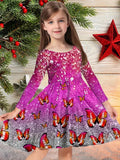 Girls Dress Romantic Color Playful Cartoon Cute Girls Dress