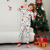 Family Matching Santa Claus Snowman Gingerbread Man Christmas Parent-Child Printed Loungewear Pajamas