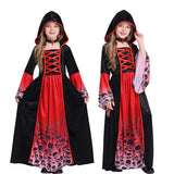 Cosplay Halloween Royal Vampire Costume, Girl Character Witch Dress Up Party