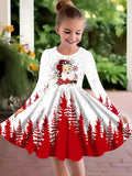 2-10T Kid Girl Fake Personalized Long-sleeved Swing Fashion Trend Dresses