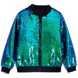 1-12T Kid Baby Boy Girl Sequins Design Dance Trend Hip Hop Coat Jacket