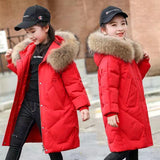 4-14T Kid Girl Down Cotton Fashion Winter Warm Coats Jackets