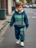 New Handsome Comfortable Casual Fashion Simple Hooded Sweater Trousers Suit