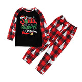 Family Matching Parent-child Loungewear Christmas Stitching Pajamas