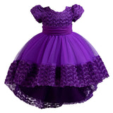 Kid Girls Wedding Trailing Performance Dresses