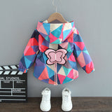 Girls' Coat Spring and Autumn Children's Spring Jacket Butterfly Medium and Long