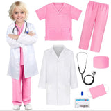Children's Surgical Clothing Medical Clothing White Coat Children's Doctor Playing Nurse Clothing Baby