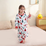 6M-6T Kid Baby Girl Flannel Sleeping Bag Cartoon Kick-proof One-piece Pajamas