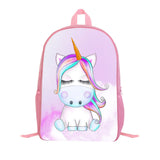 Kid School Season Pink Cartoon Unicorn Backpack Student Bag