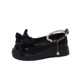 Kid Girl Princess Autumn Soft Western Air Single  Dance Shoes