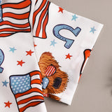 Kid Baby Boy Independence Day Summer Casual Short Sleeve 2 Pcs/ Set