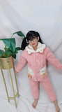 Kid Baby Girl Autumn Winter Thickened Cotton Padded Pajamas