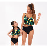 Parent-child Swimsuit New Printed Split Bikini Mother and Daughter Swimsuit