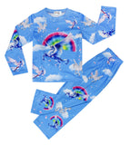 Kid Baby Boy Girl Spring Autumn Unicorn Cute Cartoon Print Loungewear Pajamas